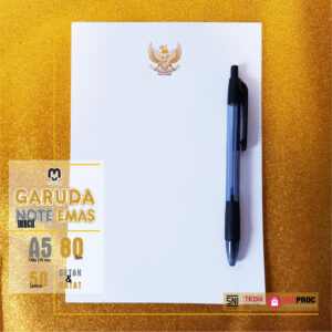 KERTAS GARUDA NOTEBLOCK EMAS A5 80 GSM